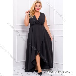 Damen Plus Size (42-46) langes elegantes ärmelloses Partykleid POLISH FASHION PMLBC23265-10