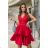 Damen Plus Size (42-46) langes elegantes ärmelloses Partykleid POLISH FASHION PMLBC23265-10 rot 34