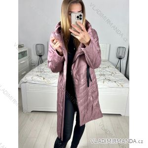 Herbstjacke/Mantel mit Kapuze für Damen (44, 46,48,50,52,54) LAMAS FASHION PMWGB23907