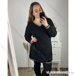 Warmes Langarmkleid für Damen in Übergröße (XL/2XL/3XL Einheitsgröße) ITALIAN FASHION IM423575