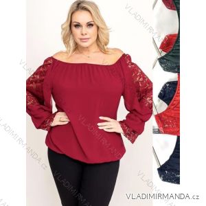 Ärmellose Damenbluse in Übergröße (2XL/3XL ONE SIZE) ITALIAN FASHION IMWT23207