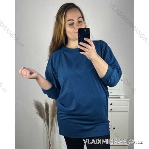 Langarm-Tunika für Damen mit Übergröße (UNI XL-2XL) ITALIAN FASHION IM720050