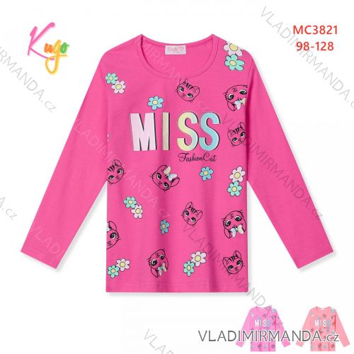 T-Shirt mit langen Ärmeln Kinder Mädchen Mädchen (98-128) KUGO HL9309