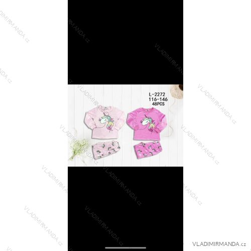 Langarm-Pyjama für Kinder, Jugendliche, Mädchen (116-146) SEASON SEZ22PZ-2603