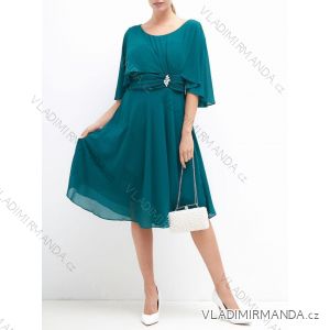 Langes, langärmliges Partykleid für Damen (Einheitsgröße S/M) ITALIAN FASHION IMM23056