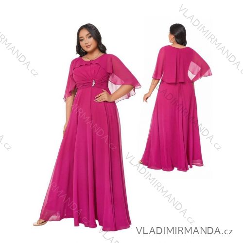 Langes, langärmliges Partykleid für Damen (Einheitsgröße S/M) ITALIAN FASHION IMM23056