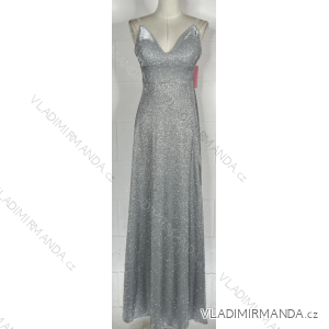 Elegantes Sommerkleid mit glitzernden Pailletten für Damen (Einheitsgröße S/M) ITALIAN FASHION IMPBB23O3837