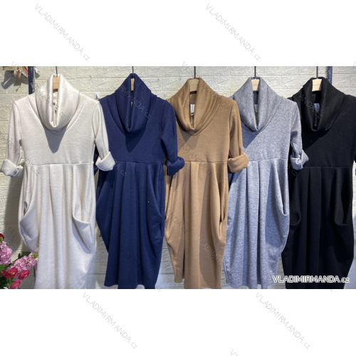 Elegantes Mantel-Langarmkleid für Damen (S/M EINHEITSGRÖSSE) ITALIAN FASHION IMPGM2311813