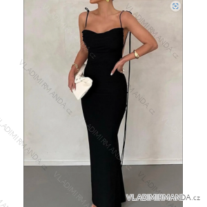 Langes elegantes Damenkleid mit Trägern (S/M ONE SIZE) ITALIAN FASHION IMPLP2330000125