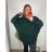 Pullover Oversize Langarm Damen Oversized (XL / 2XL ONE SIZE) ITALIAN MODA IM721350 4XL / 5XL rot