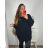 Pullover Oversize Langarm Damen Oversized (XL / 2XL ONE SIZE) ITALIAN MODA IM721350 4XL / 5XL rot