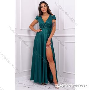 Langes, elegantes, ärmelloses Partykleid für Damen in Übergröße (36–52) POLISH FASHION PMLBF24GALA2