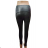 Lange gestreifte Leggings für Damen (Einheitsgröße S/M) ITALIAN FASHION IMM23M82310 schwarz S