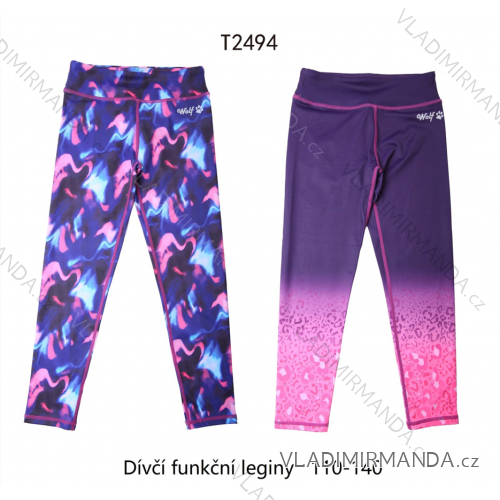 Leggings langes schwaches Kind Mädchen (98-128) WOLF T2981