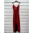 Langarm-Partykleid für Damen (S/M EINHEITSGRÖSSE) ITALIAN FASHION IMPSH235429 rot S / M