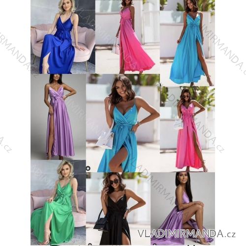 Langes trägerloses Pailletten-Partykleid für Damen (Einheitsgröße S/M) ITALIAN FASHION IMPSH233348