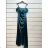 Langes trägerloses Pailletten-Partykleid für Damen (Einheitsgröße S/M) ITALIAN FASHION IMPSH233348 blau S / M