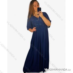 Trägerloses, elegantes langes Ballkleid für Damen (S/M, L/XL) FRENCH FASHION FMF24KARIN