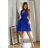 Damen Plus Size (42-46) langes elegantes ärmelloses Partykleid POLISH FASHION PMLBC23265-10 blau 40