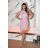 Damen Plus Size (42-46) langes elegantes ärmelloses Partykleid POLISH FASHION PMLBC23265-10 pink 34