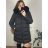 Bunda zimní s kapucí dámská nadrozměr (3XL-7XL) POLSKÁ MODA BLI2381296 schwarz 5XL
