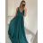 Langes, elegantes, lässiges Kurzarmkleid für Damen (M/L EINHEITSGRÖSSE) ITALIAN FASHION IM42380566 dunkles Altrosa M / L