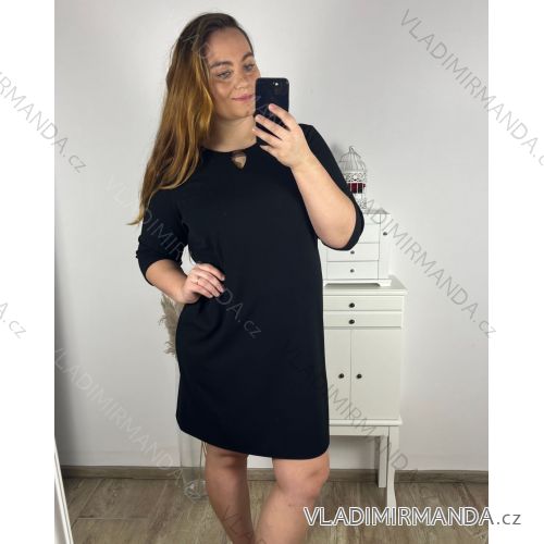 Kurzarmkleid für Damen in Übergröße (L-3XL) POLISH FASHION PMF20013