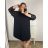 Shirt verlängert 3/4 Langarm Damen (L/XL/2XL ONE SIZE) ITALIAN FASHION IM423025 3xl / 4xl Smaragd