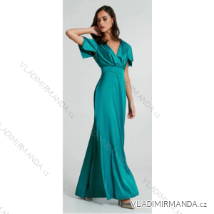 Langes, lässiges Kurzarmkleid für Damen (Einheitsgröße S/M) ITALIAN FASHION IMPSH245441