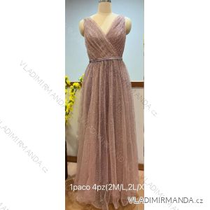 Ärmelloses langes Partykleid für Damen (S/M EINHEITSGRÖSSE) ITALIAN FASHION IMPBB22 IMHMS24168