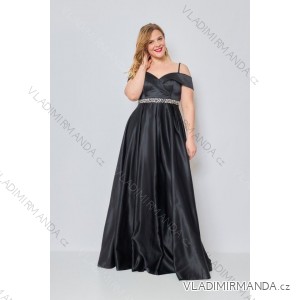 Langes, elegantes Party-Carmen-Kleid für Damen, Übergröße (4248) FRENCH FASHION FMPEL23PATRICIAQS