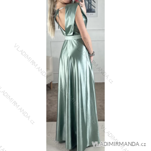 Ärmelloses langes Partykleid für Damen (S/M EINHEITSGRÖSSE) ITALIAN FASHION IMPBB24C32221