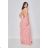 Langes, elegantes, trägerloses Partykleid für Damen (SL) FRENCH FASHION FMPEL23DORIANE pink S