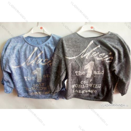 T-Shirt kurz 3/4 Ärmel Teenager Mädchen (4-14 Jahre) ITALIENISCHE MLADA Fashion 0216IMM
