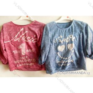 T-Shirt kurzes 3/4 Ärmelbaby Teenager Mädchen (4-14 Jahre) ITALIENISCHE MLADA Fashion 0217IMM
