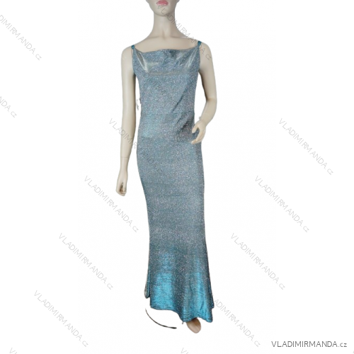 Langes, langärmliges Partykleid für Damen (Einheitsgröße S/M) ITALIAN FASHION IMM23056 -   türkis -   S / M