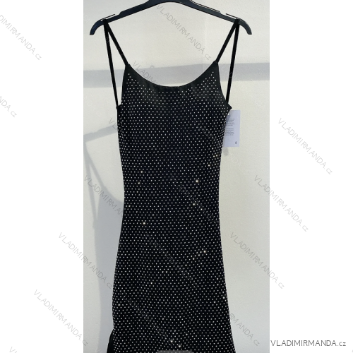 Langes trägerloses Pailletten-Partykleid für Damen (S/M EINHEITSGRÖSSE) ITALIAN FASHION IMPMD2360600