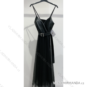 Langes trägerloses Pailletten-Partykleid für Damen (S/M EINHEITSGRÖSSE) ITALIAN FASHION IMPMD2360600