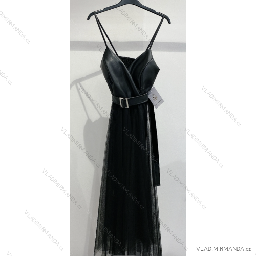 Langes trägerloses Pailletten-Partykleid für Damen (S/M EINHEITSGRÖSSE) ITALIAN FASHION IMPMD2360600