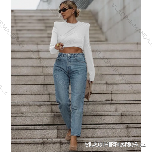 Langärmliges Croptop für Damen (S/M EINHEITSGRÖSSE) ITALIAN FASHION IMPLS2420804