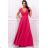 Damen Plus Size (42-46) langes elegantes ärmelloses Partykleid POLISH FASHION PMLBC23265-10 46 růžová starorůžová