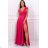 Damen Plus Size (42-46) langes elegantes ärmelloses Partykleid POLISH FASHION PMLBC23265-10 46 růžová starorůžová