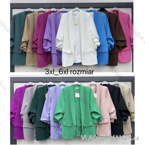Elegante Langarm-Damenjacke in Übergröße (3XL-6XL) ITALIAN FASHION IMWBT24007