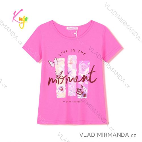 T-Shirt Kurzarm Kinder Jugend Mädchen (116-146) KUGO WT0890