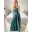 Elegantes Sommerkleid mit glitzernden Pailletten für Damen (Einheitsgröße S/M) ITALIAN FASHION IMPBB23O3837