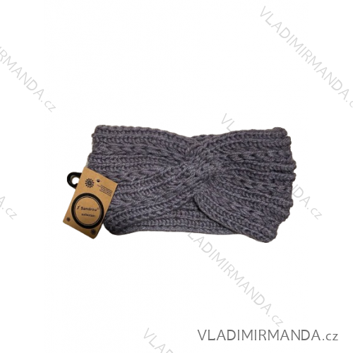 Gestricktes Winterstirnband für Damen (ONE SIZE) SANDROU SAN23CWM-2122 -   grau -   EINHEITSGRÖSSE