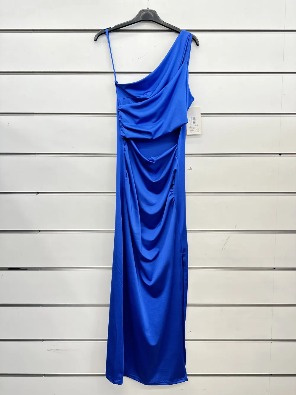 Trägerloses langes Partykleid für Damen (Einheitsgröße S/M) ITALIAN FASHION IMPSH2360055 blau S / M