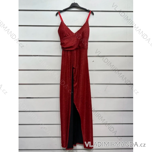 Langarm-Partykleid für Damen (S/M EINHEITSGRÖSSE) ITALIAN FASHION IMPSH235429 rot S / M