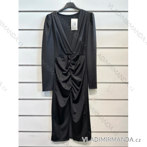 Langarm-Partykleid für Damen (S/M EINHEITSGRÖSSE) ITALIAN FASHION IMPSH235429 schwarz S / M