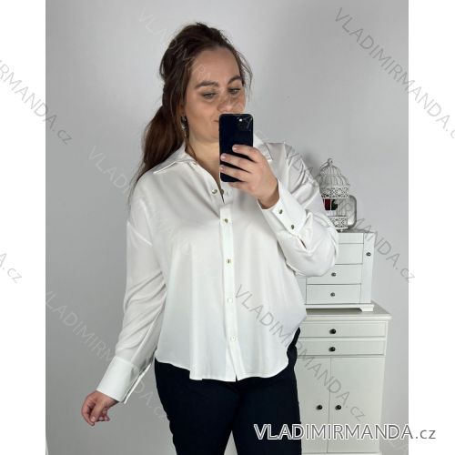 Damen-Langarmshirt (S/M EINHEITSGRÖSSE) ITALIAN FASHION IMPBB23C16680 -   weiß -   L